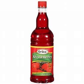 Grace Strawberry Syrup 25.5oz, 25.5oz — Drinks at We Yone African Market