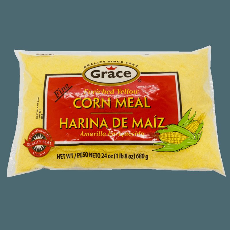 Grace Yellow corn meal Fine 1lb 8oz (24oz), 1lb — Caribbean Pantry at We Yone African Market