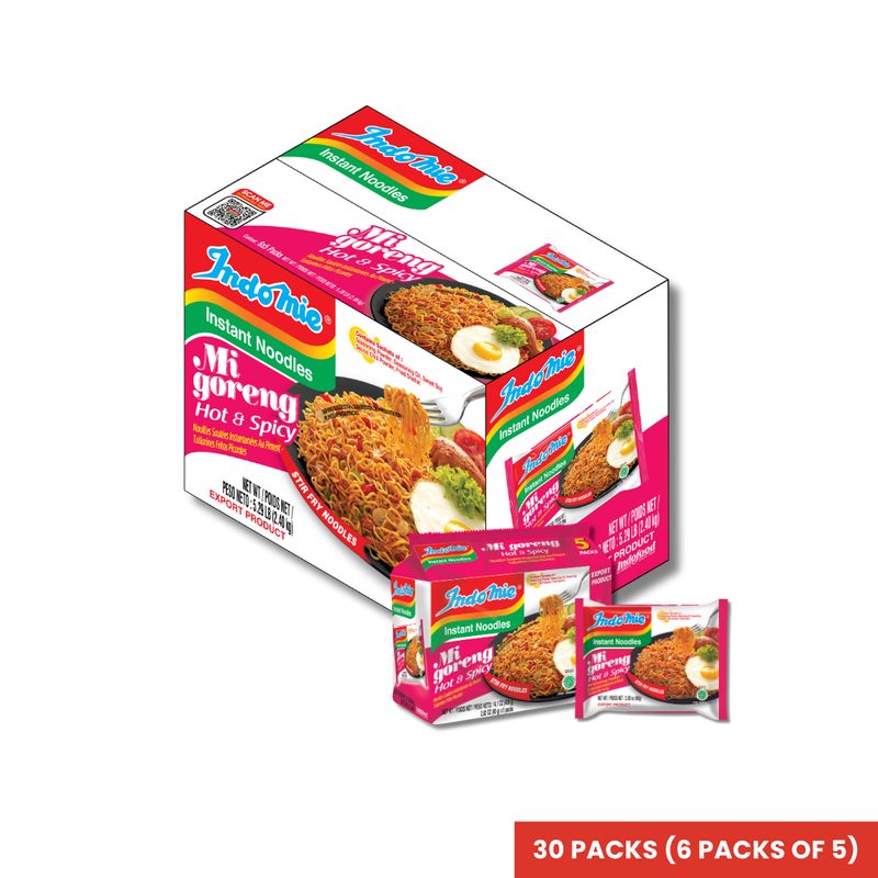 Indomie Box (30 packs) HOT & SPICY — Noodles at We Yone African Market