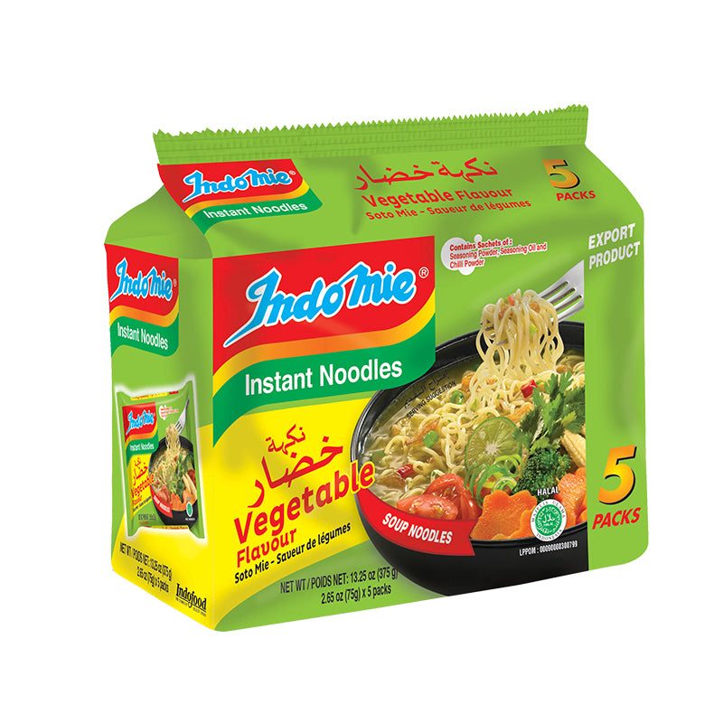 Indomie instant Noodle Vegetable Flavor 5 Packs — Noodles at We Yone African Market