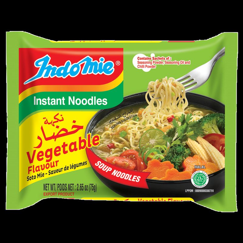 Indomie Vegetable Flavour (2.55oz/75g), 2.55oz — Noodles at We Yone African Market