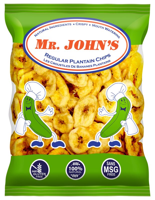 Mr Johns Plantain Chips Reg Or Spicy 5.20g (150g), 5.20g — Snacks at We Yone African Market