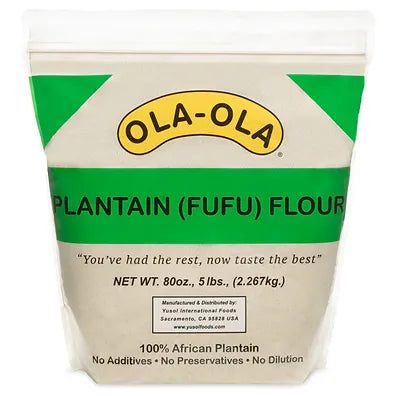 Ola Ola Plantain Fufu (Fufu) 5LBS, 5LBS — Fufu & Flour at We Yone African Market