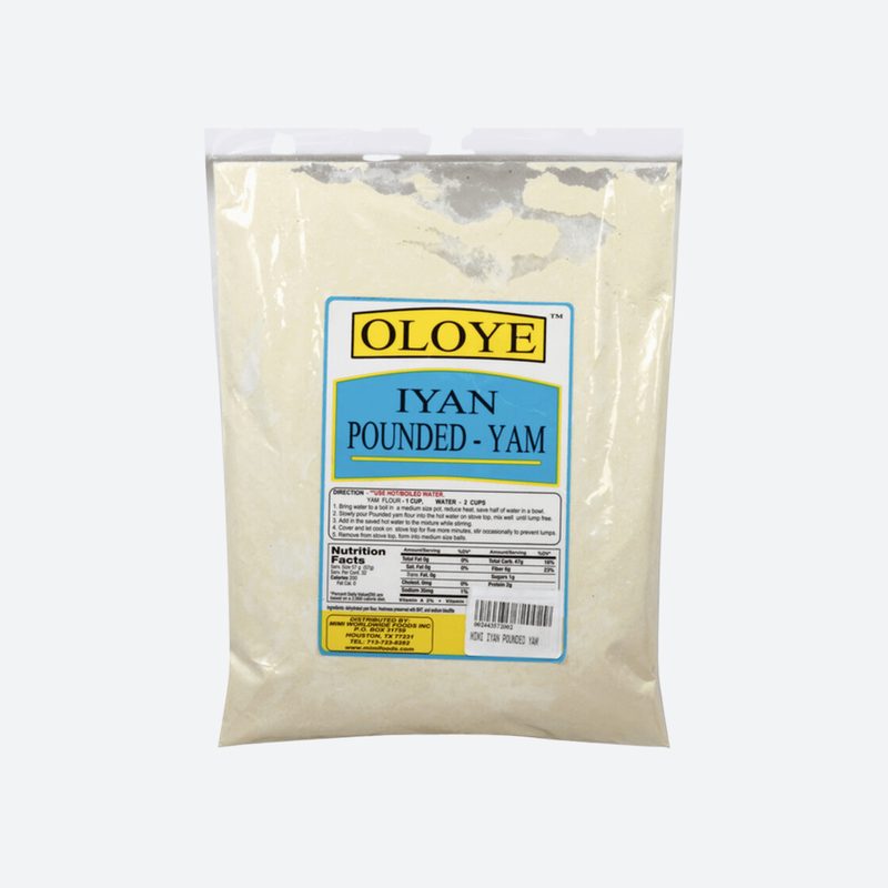 Oloye Iyam Pounded Yam 10lbs, 10lbs — Fufu & Flour at We Yone African Market