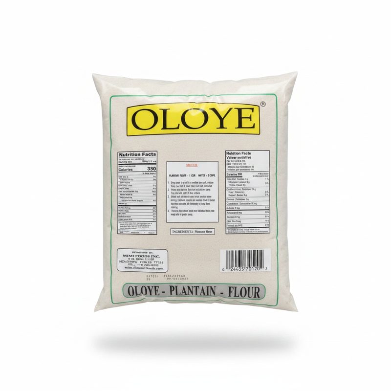Oloye Plantain Flour 4lbs, 4lbs — Fufu & Flour at We Yone African Market