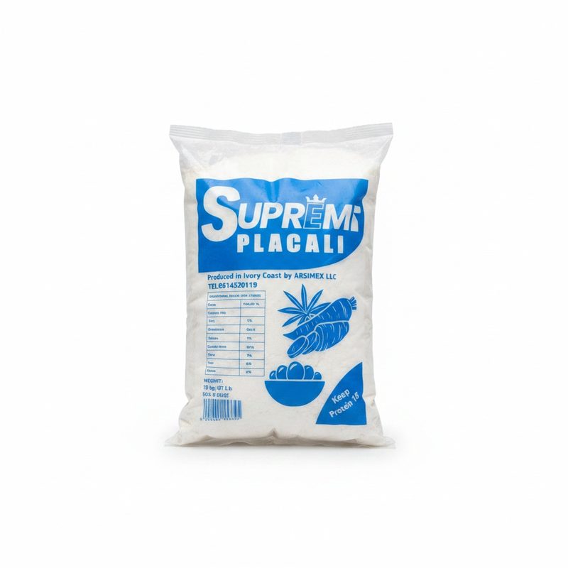 Supreme Placali Frozen Cassava Fufu 3lbs, 3lbs — Frozen & Greens at We Yone African Market